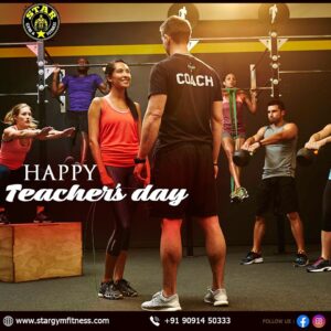 Gym Center Happy Teacher's Day Graphic image